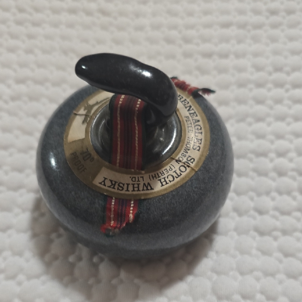 Gray Curling Stone Decanter